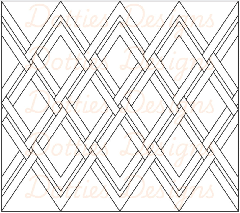 Weaved Argyle Pre Cut Template