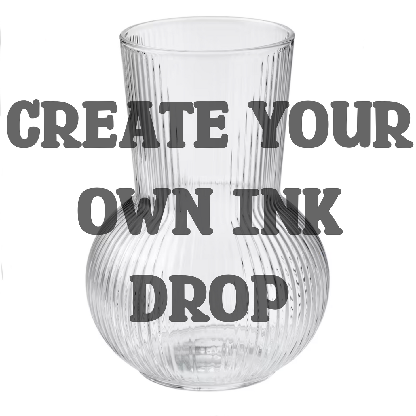 Create your own Ink Drop Ridge Vase