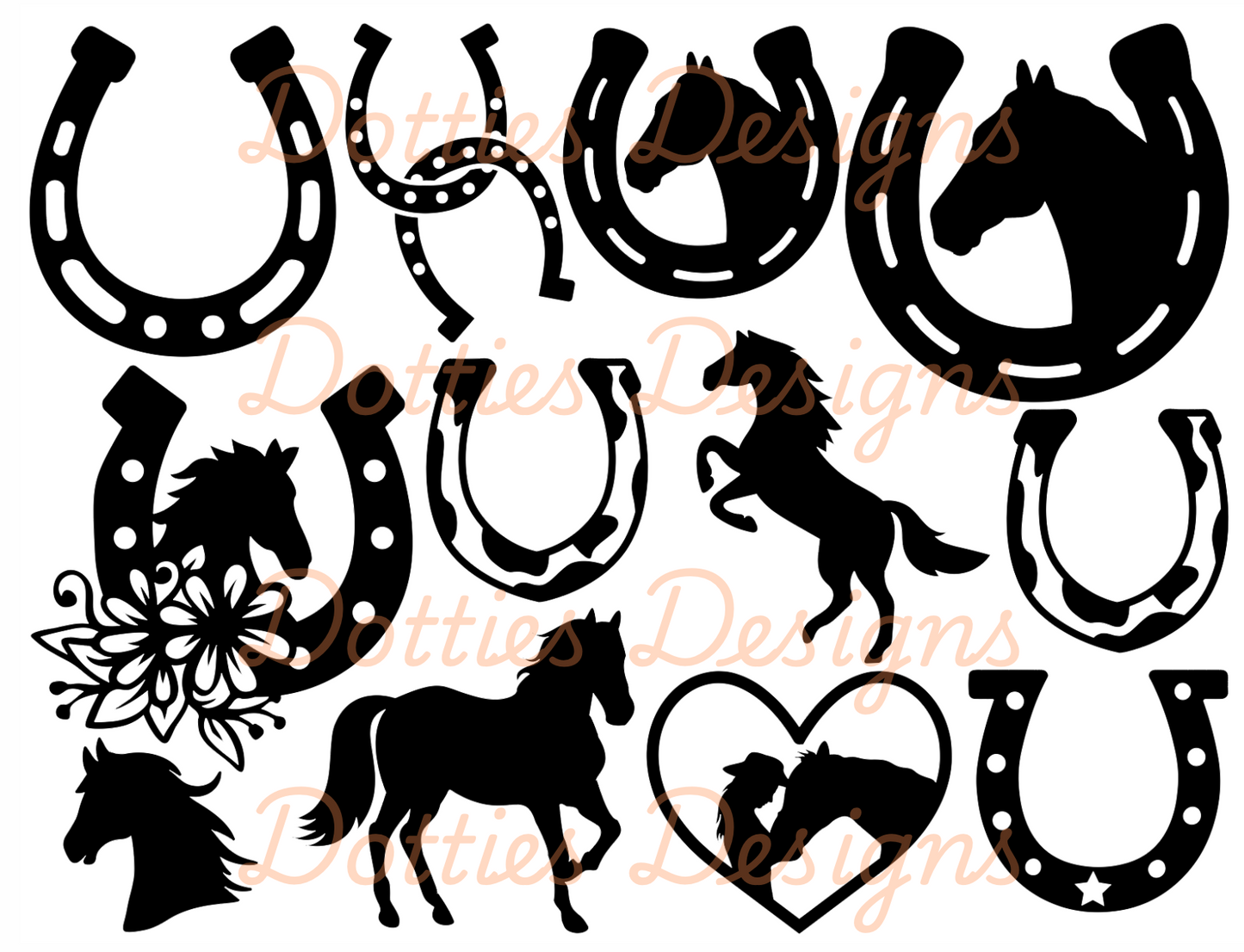 Horses & Horseshoe's Peekaboo (Intermediate)