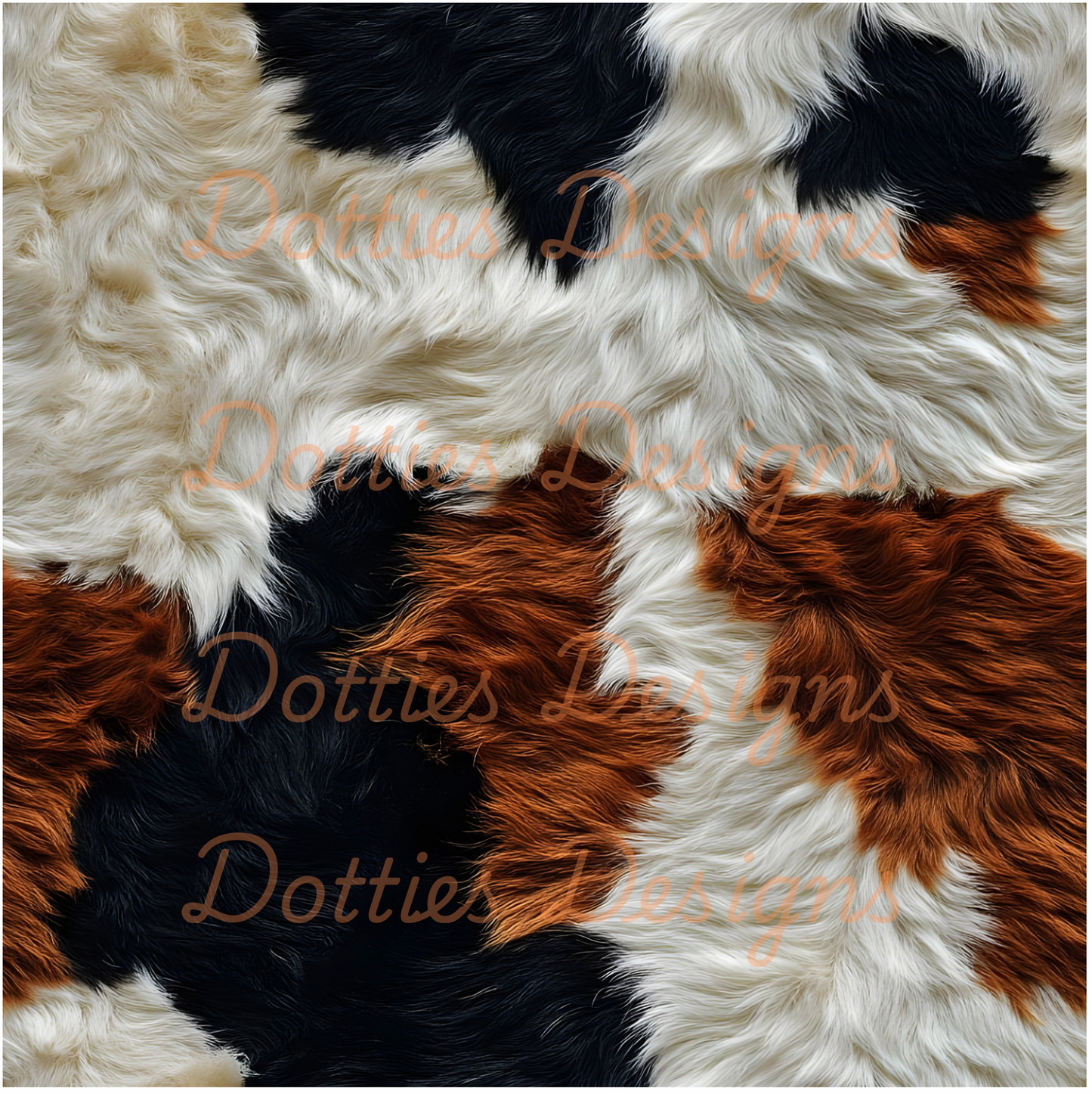 #10 - Cow Print - 10"x 10" Printed Vinyl