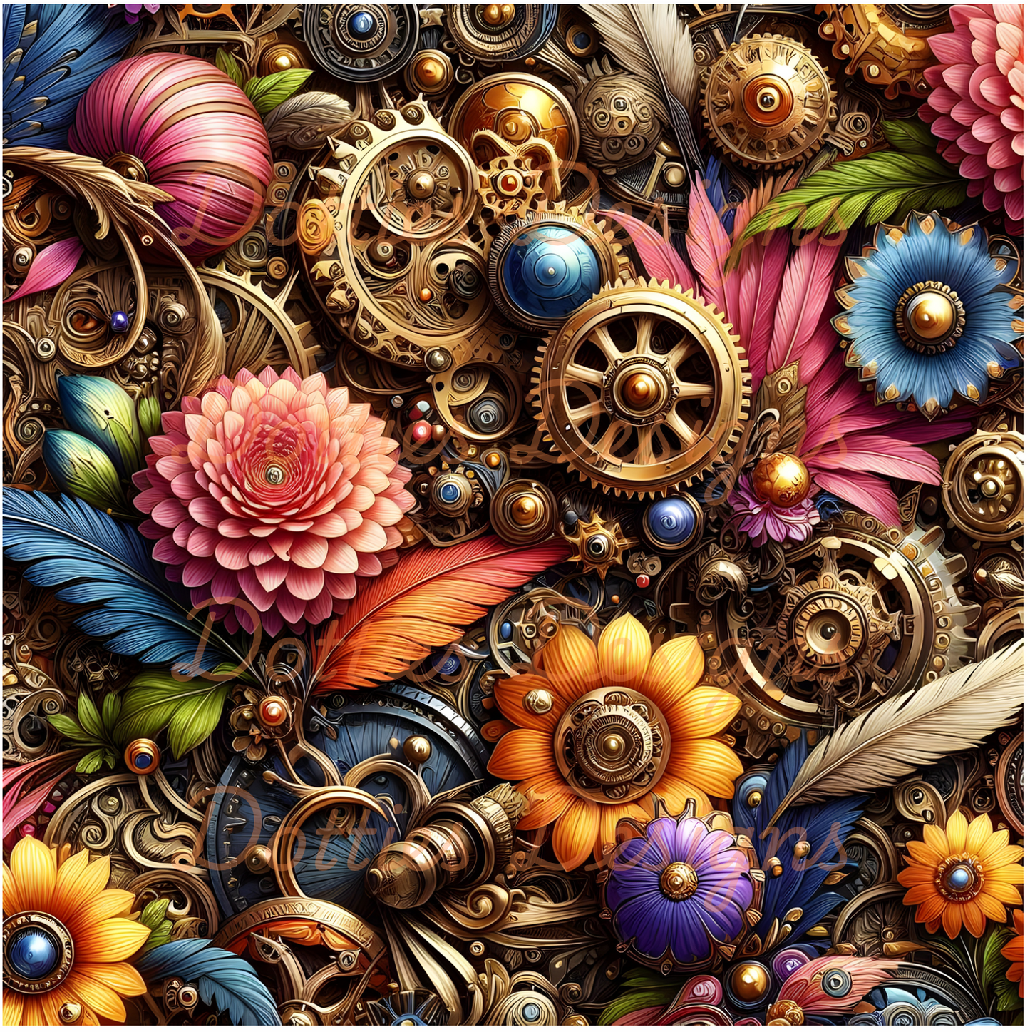 #6 Steam Punk - 10"x 10" Printed Vinyl