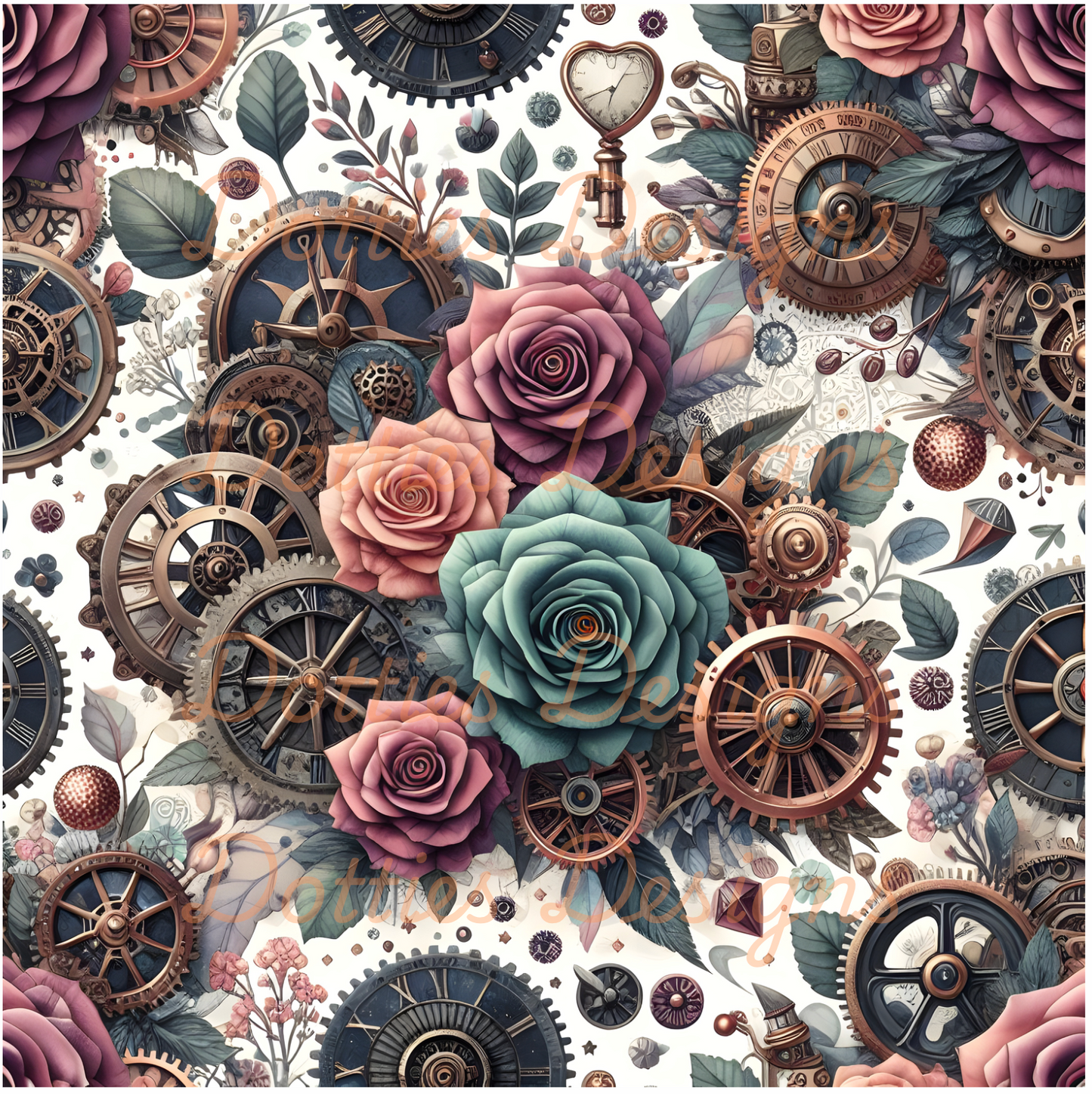 #32 Steam Punk - 10"x 10" Printed Vinyl