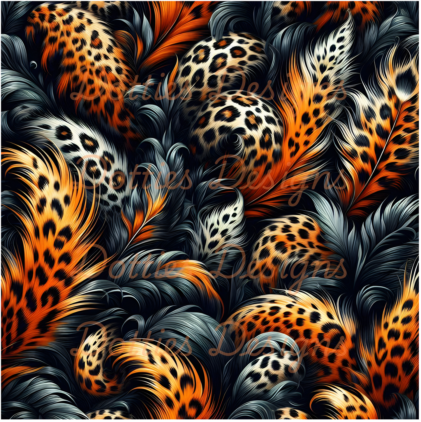 #4 Feathers - 10"x 10" Printed Vinyl