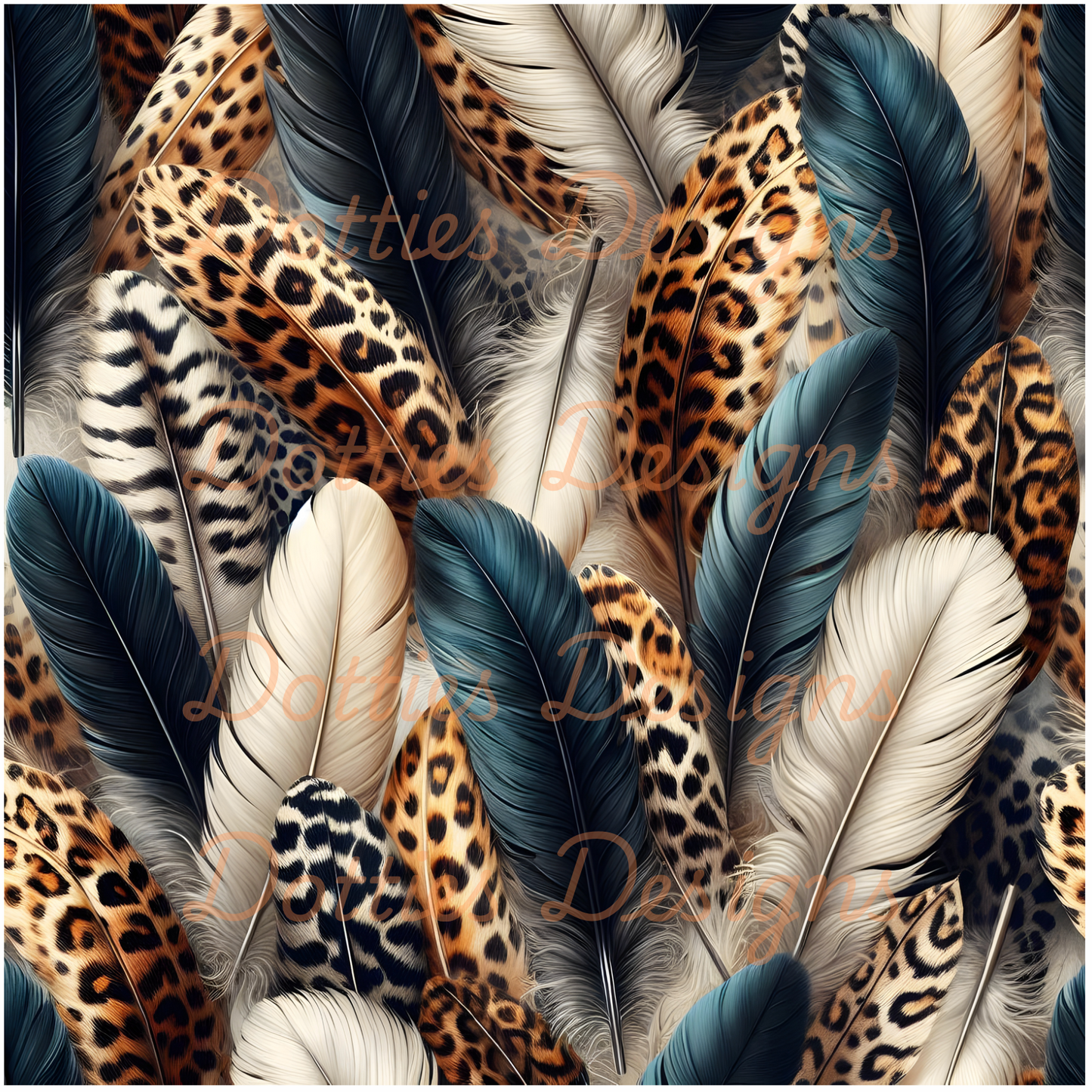#11 Feathers - 10"x 10" Printed Vinyl