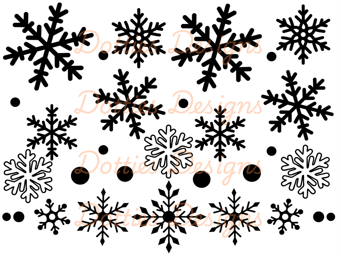 Snowflakes Peekaboo (Intermediate)