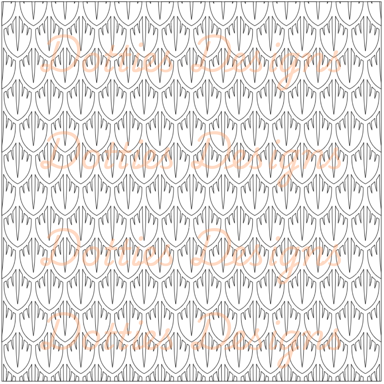 B2.13 - Dragon Scale Pre Cut Template