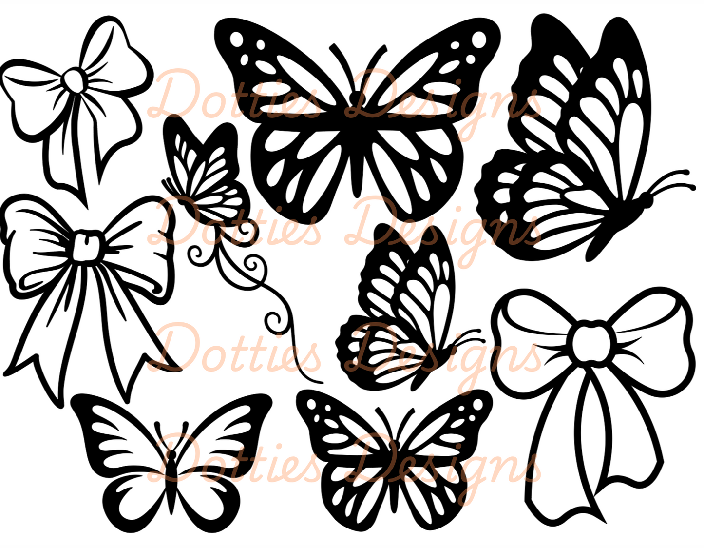 Butterflies & Bows Peekaboo (Beginner)