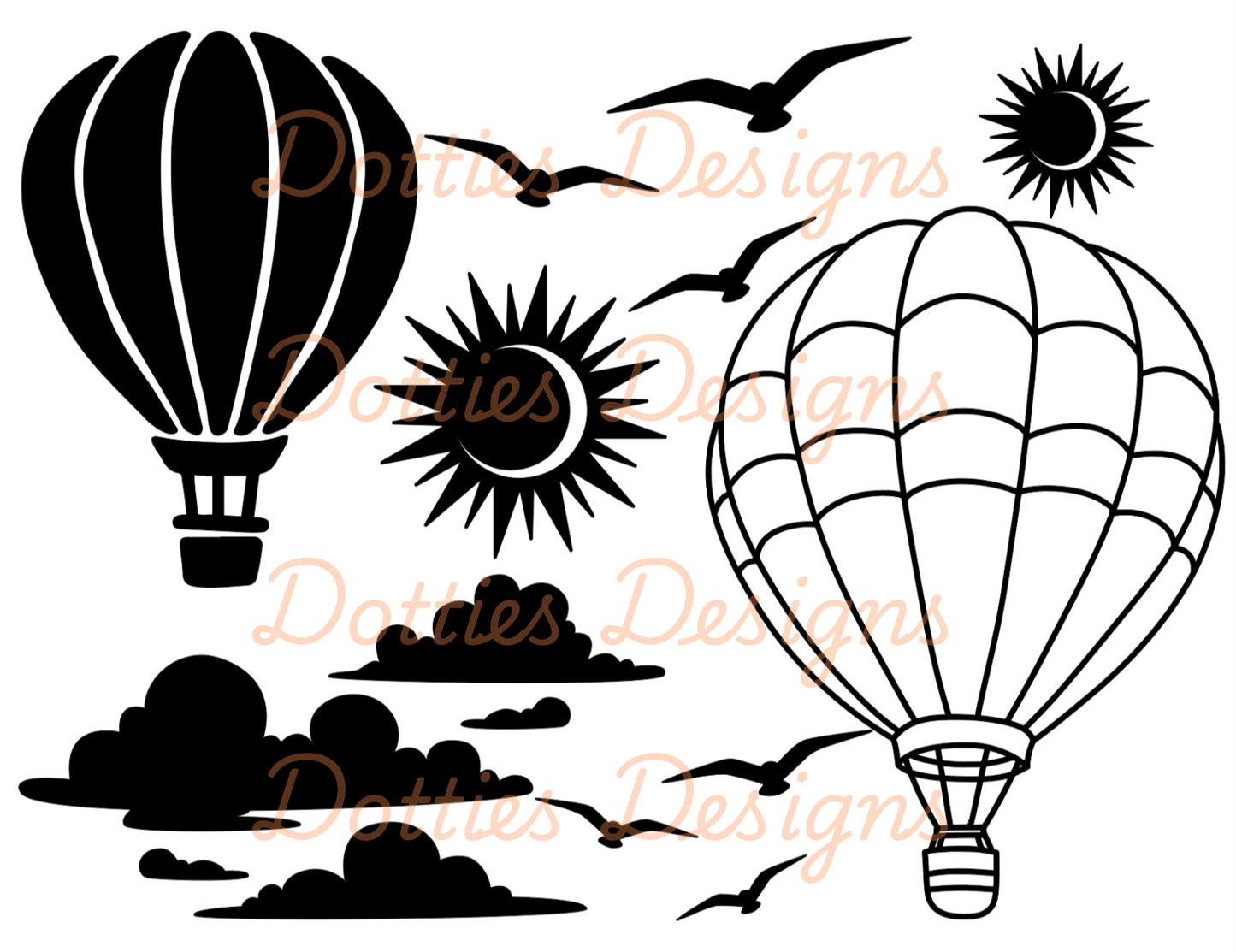 Hot Air Balloons Peekaboo (Beginner)