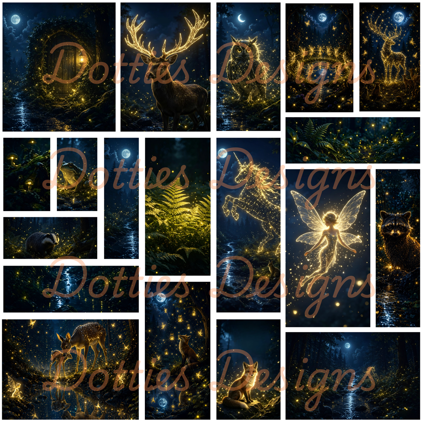 Magical Night Forest/Element Sheet