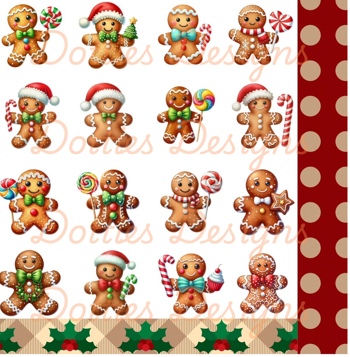 Gingerbread Decal Vinyl