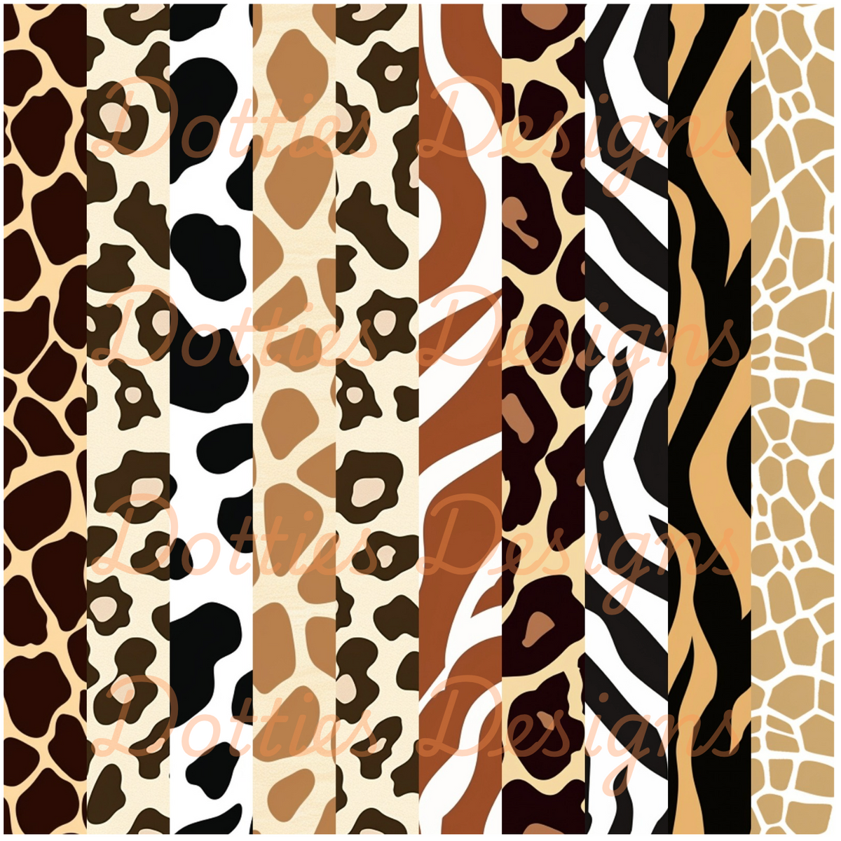 Safari Animal/Stripe Vinyl
