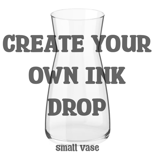 Create your own Ink Drop Vase