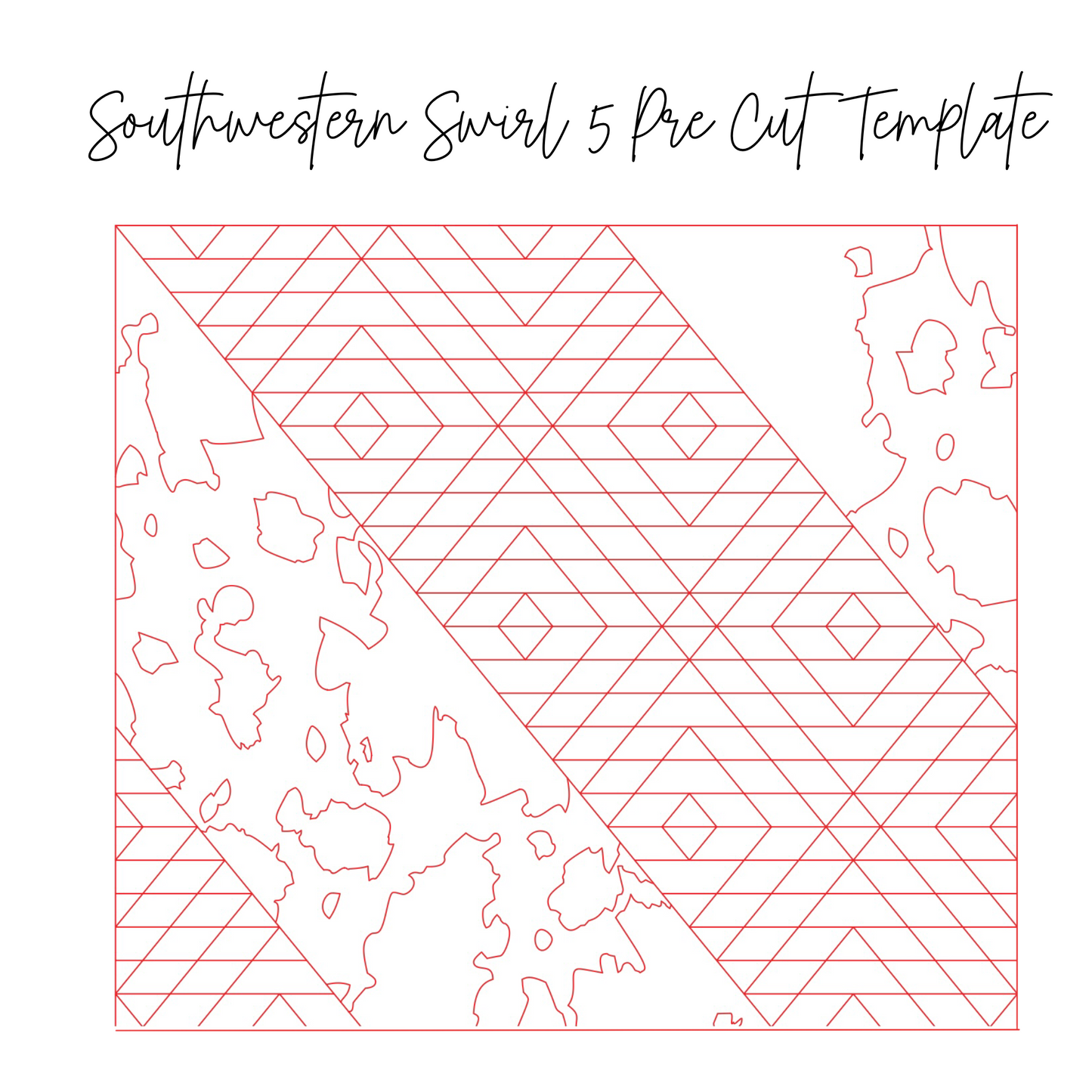 Southwestern Swirl Pre Cut Template