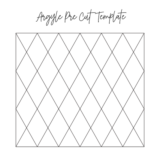 Argyle Pre Cut Template