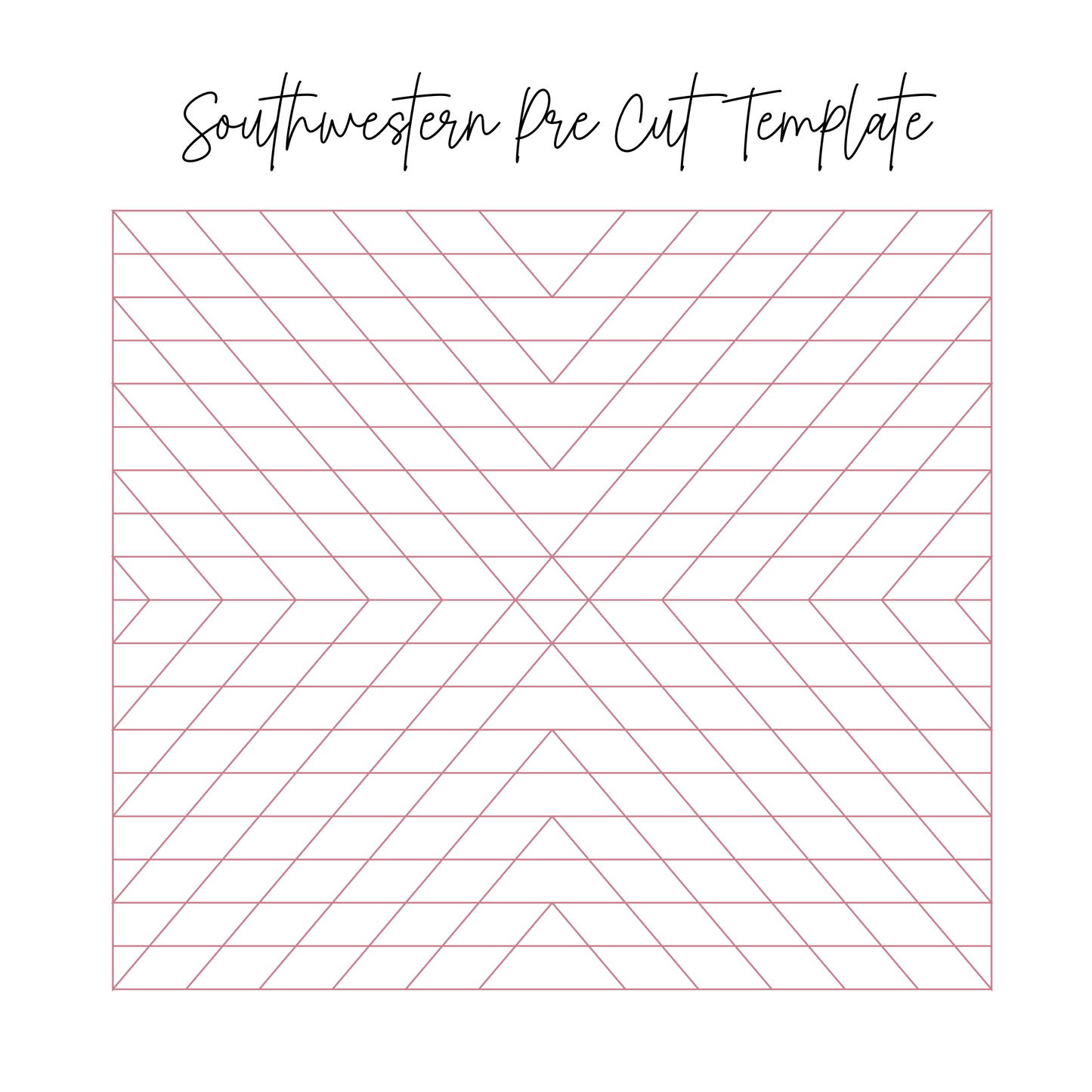 Southwestern Pre Cut Template