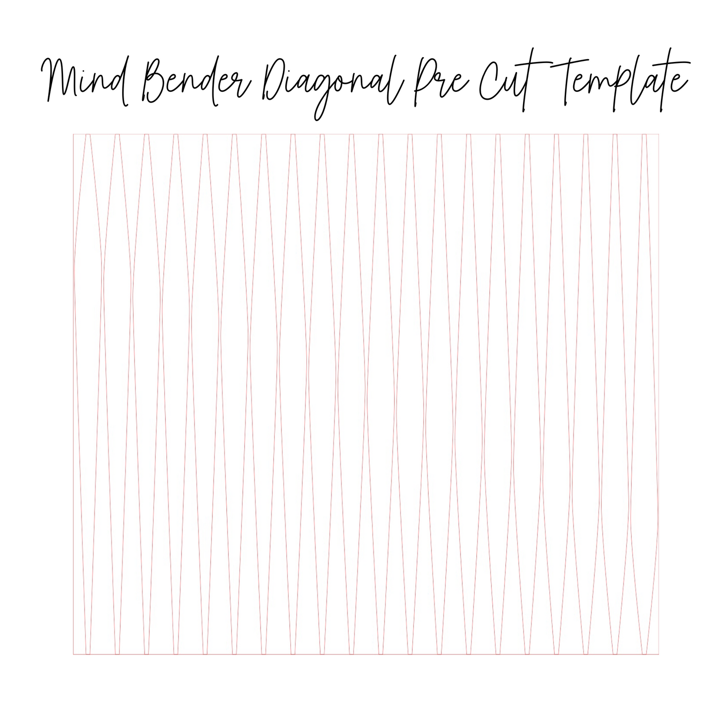 Mindbender Diagonal Pre Cut Template