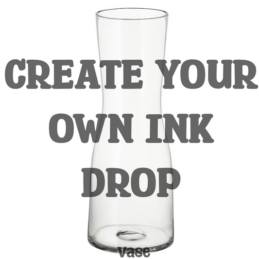 Create your own Ink Drop Vase