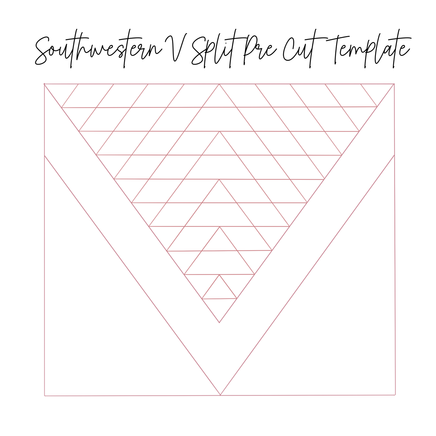 Southwestern V Split Pre Cut Template