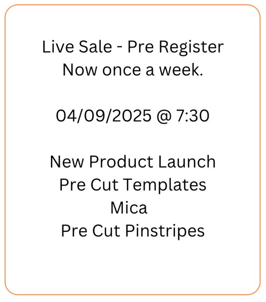 Live Sale Pre Register 11/09/2025 @ 7:30