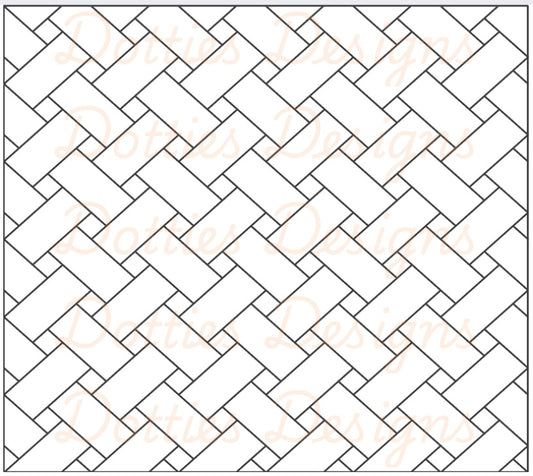 Basket Weave Pre Cut Template