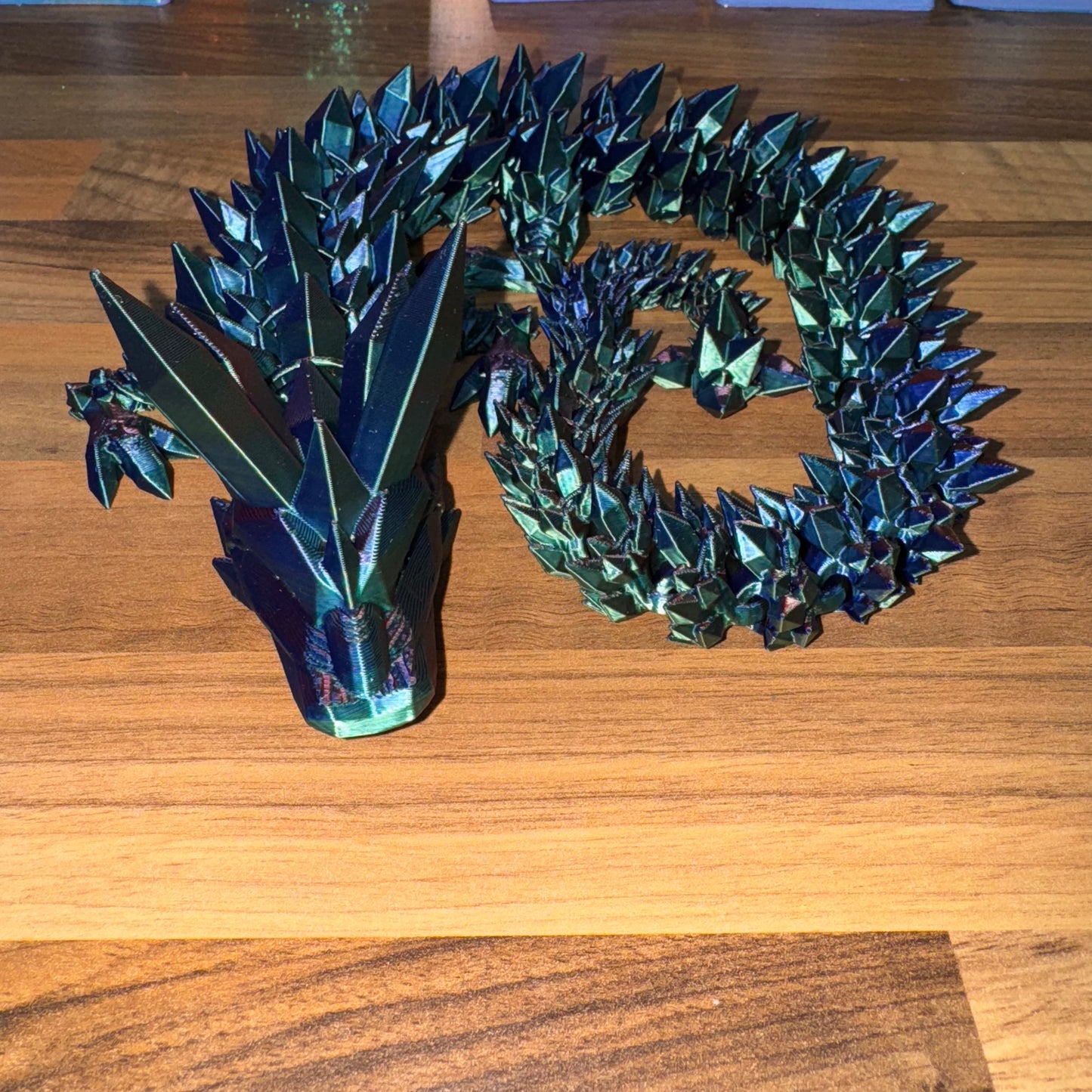 #1 Tik Tok Tickets - 3D Printed Large Crystal Dragon (Blue/Green/Purple)