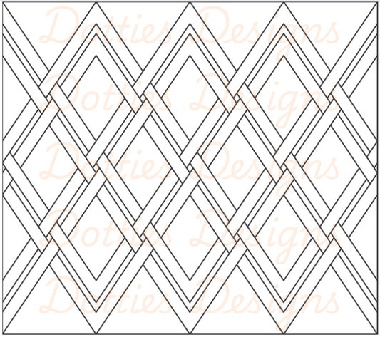 Weaved Argyle Pre Cut Template