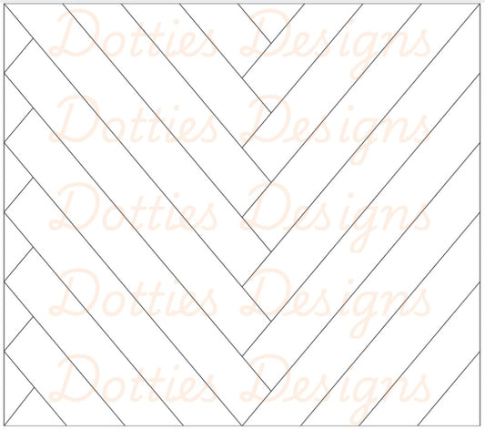 Large Cut Herringbone Pre Cut Template