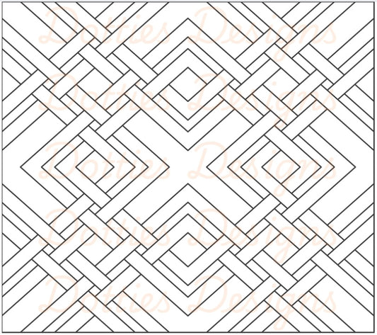 Linked Diamonds Pre Cut Template