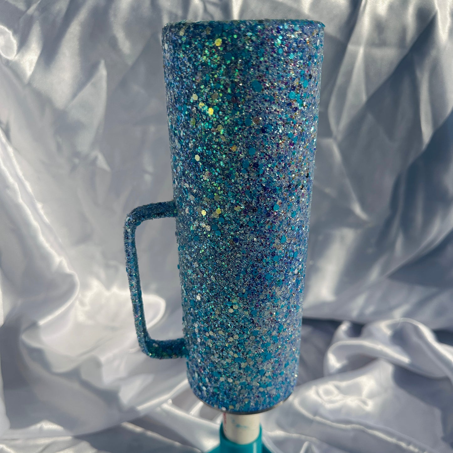 All About That Blue Glitter Base - 20oz Stainless Steel with Handle