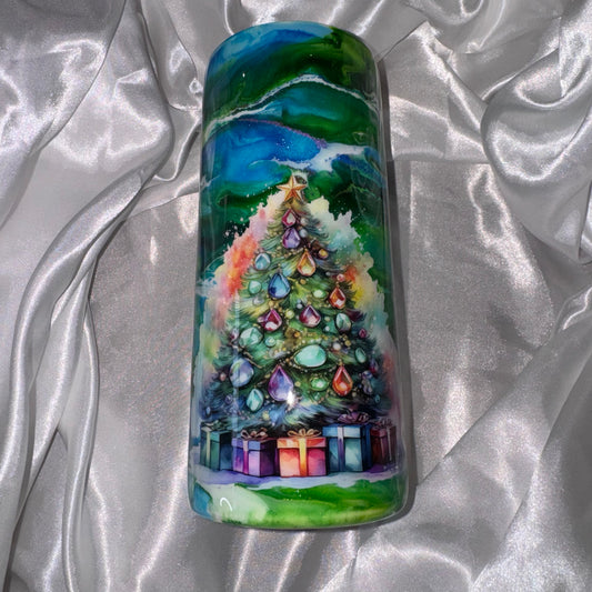 In It To Win It - 15oz Green/Blue Christmas Tree Swirl