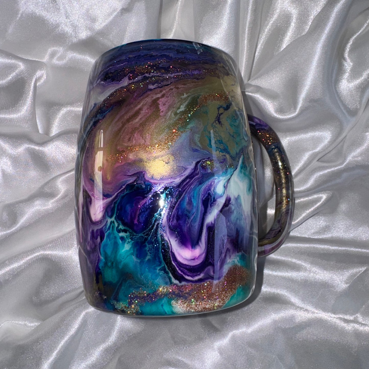 Purple/Blue/Gold 14oz Stainless Steel Coffee Mug