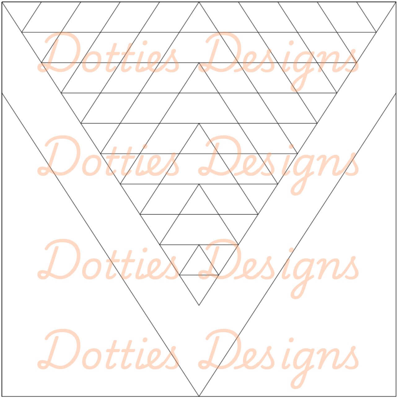B1.7 - Southwestern V Split Pre Cut Template