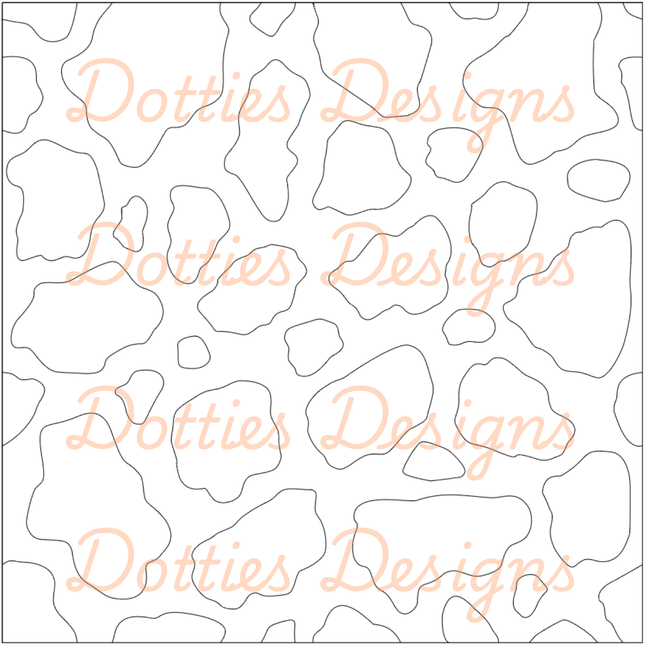 B2.1 - Large Cow Pre Cut Template