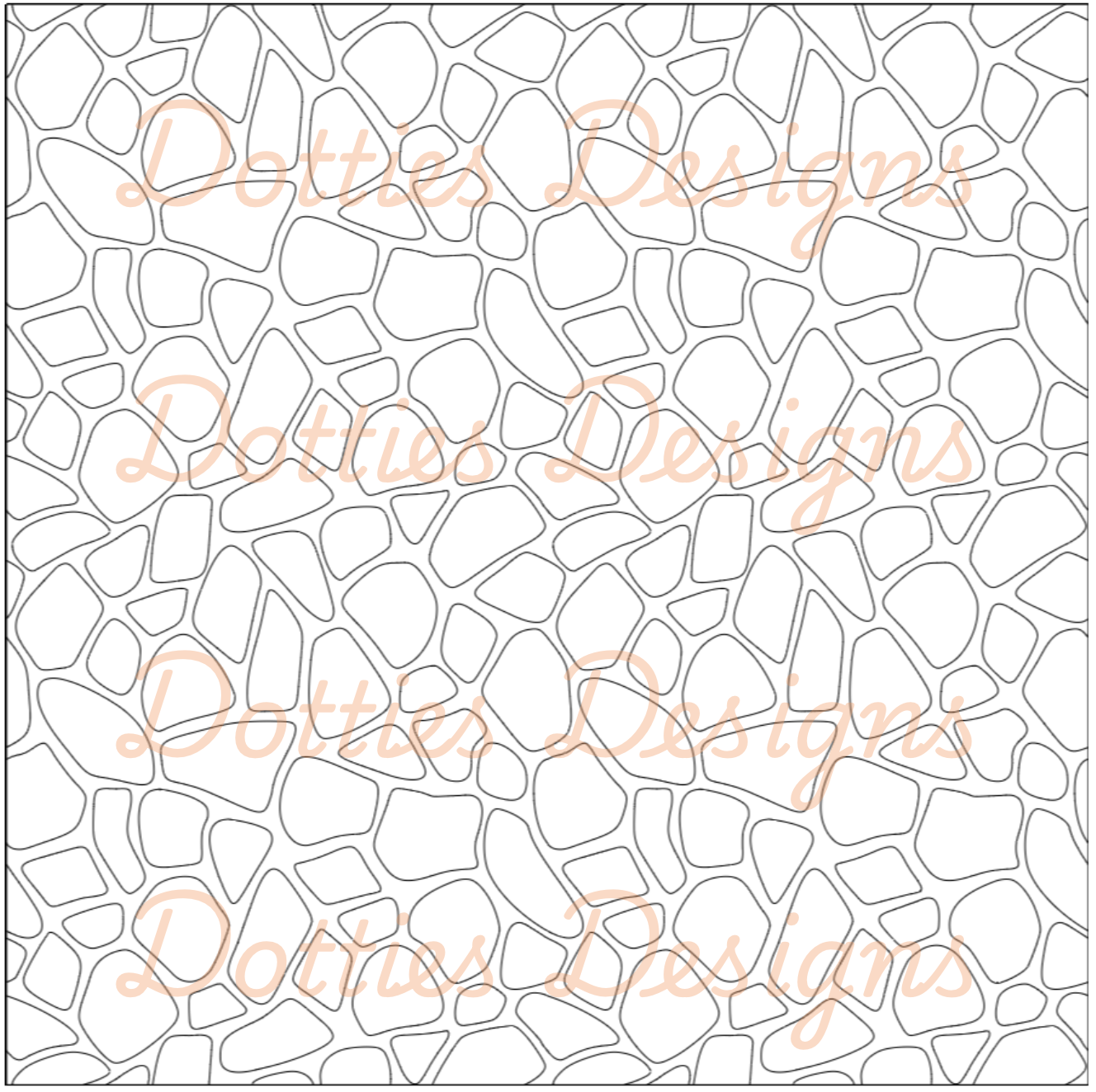 B2.4 - Small Giraffe Pre Cut Template