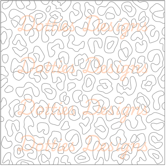 B2.5 - Large Leopard Pre Cut Template
