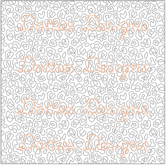 B2.6 - Small Leopard Pre Cut Template