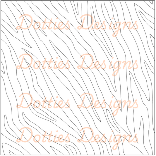 B2.7 - Large Zebra Pre Cut Template