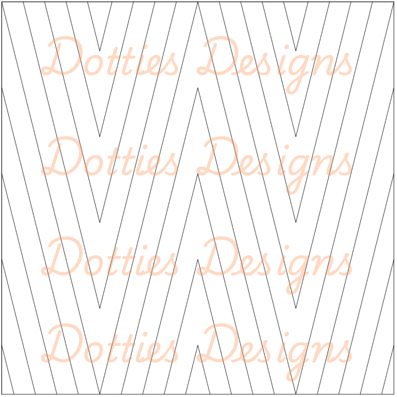 B3.2 - Deep V Chevron Pre Cut Template