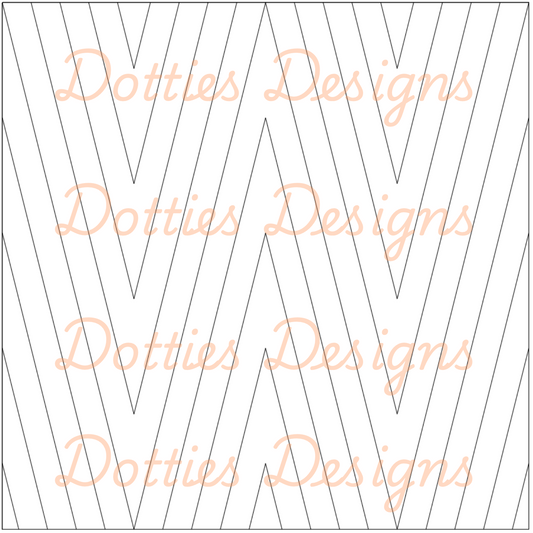 B3.2 - Deep V Chevron Pre Cut Template