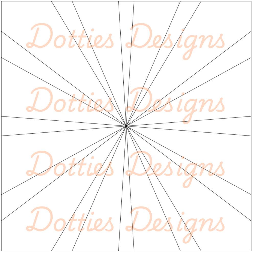 B3.4 - Star Burst Pre Cut Template – Dotties Designs