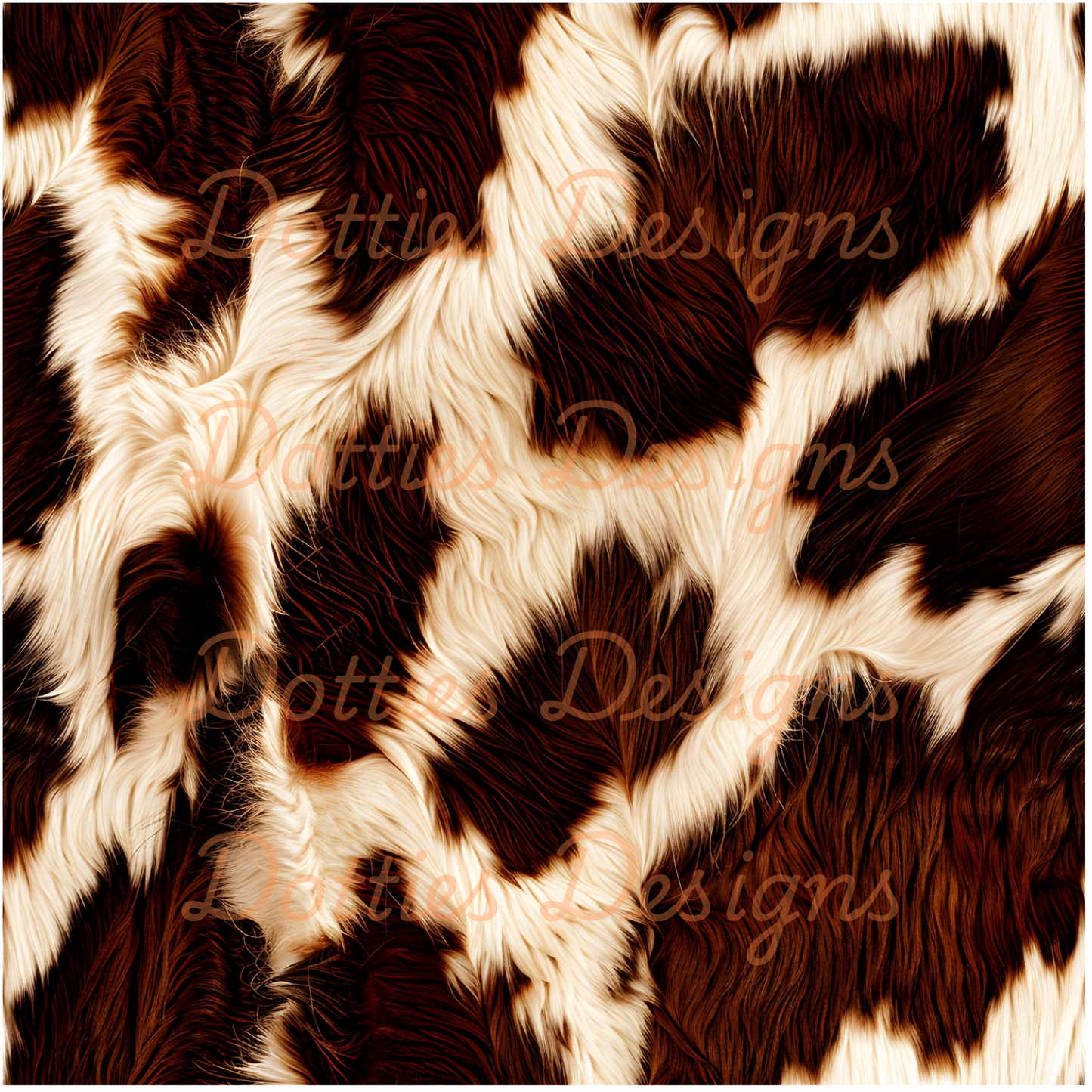 #2 - Cow Print - 10"x 10" Printed Vinyl