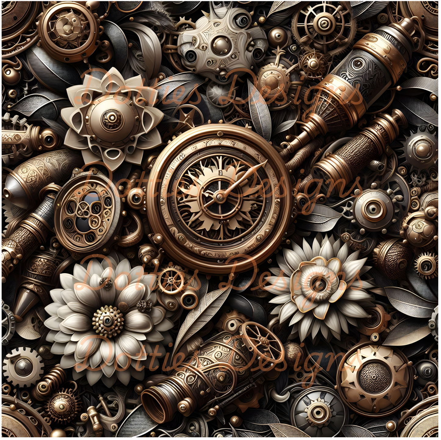 #3 Steam Punk - 10"x 10" Printed Vinyl