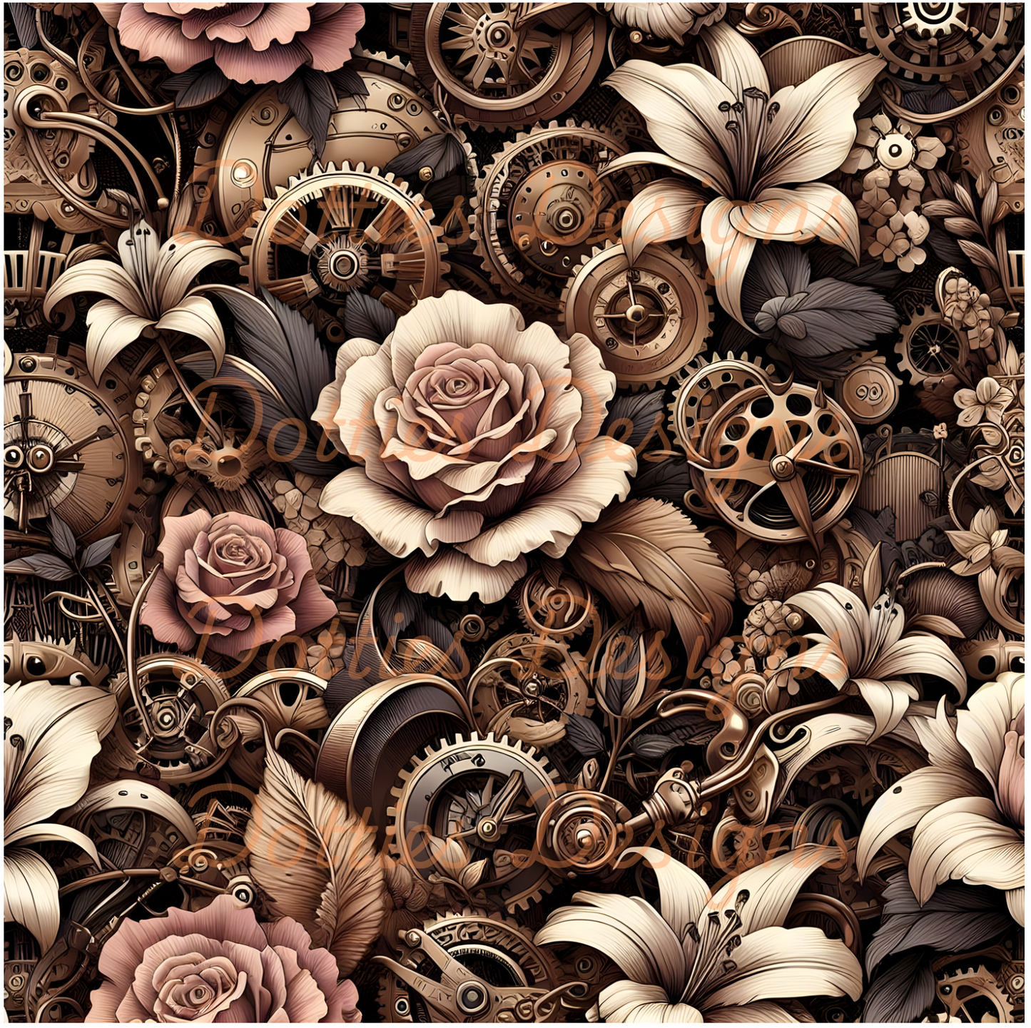 #2 Steam Punk - 10"x 10" Printed Vinyl