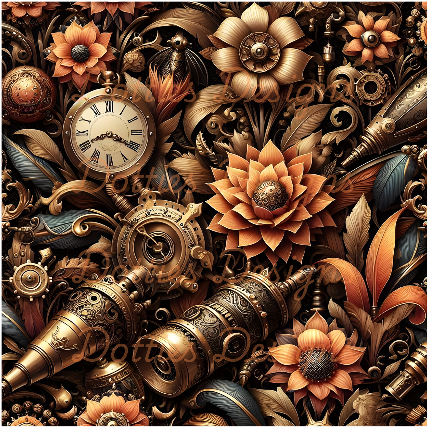 #4 Steam Punk - 10"x 10" Printed Vinyl