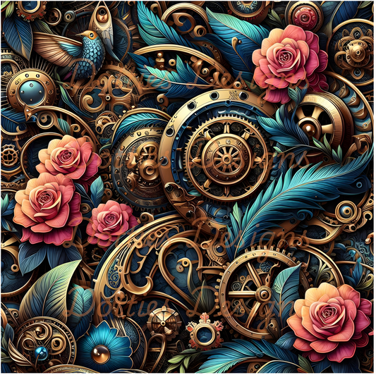 #5 Steam Punk - 10"x 10" Printed Vinyl