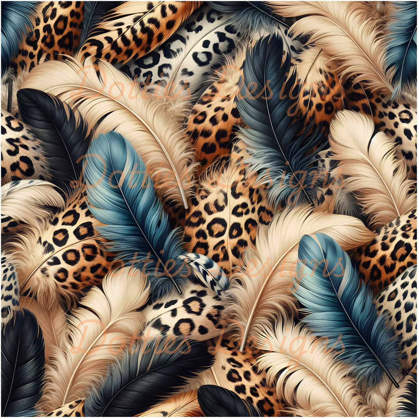 #6 Feathers - 10"x 10" Printed Vinyl