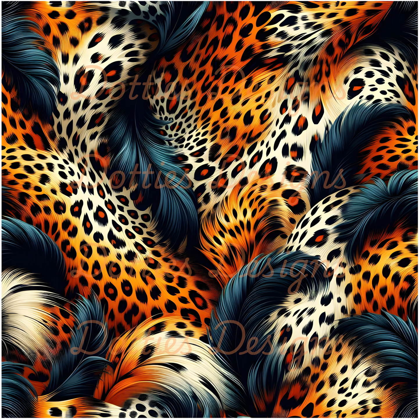 #10 Feathers - 10"x 10" Printed Vinyl