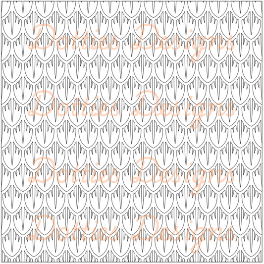 B2.13 - Dragon Scale Pre Cut Template