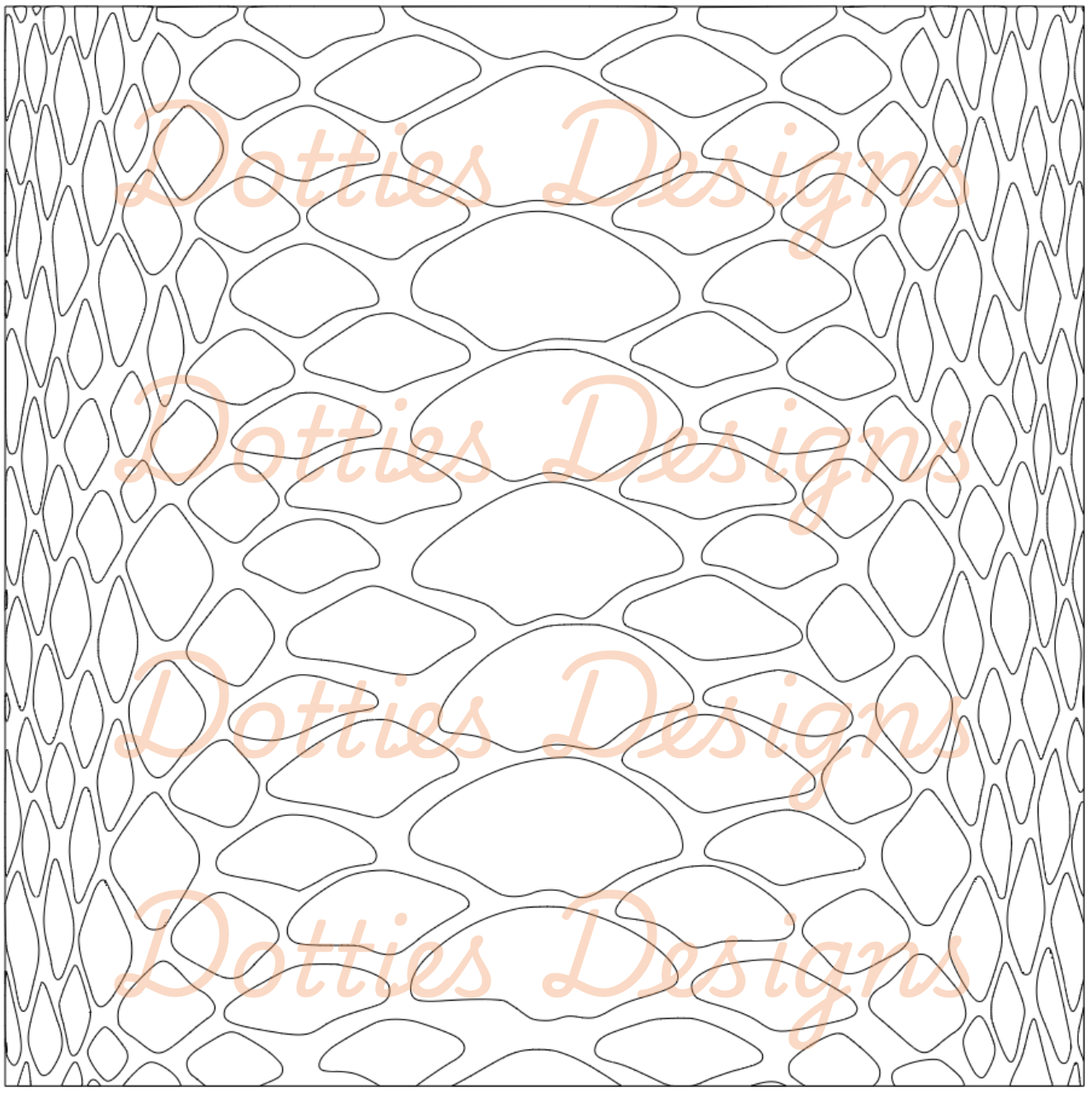 B2.9 - Snake Pre Cut Template