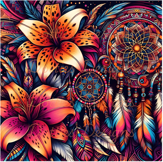 #3 Dream Catcher - 10"x 10" Printed Vinyl